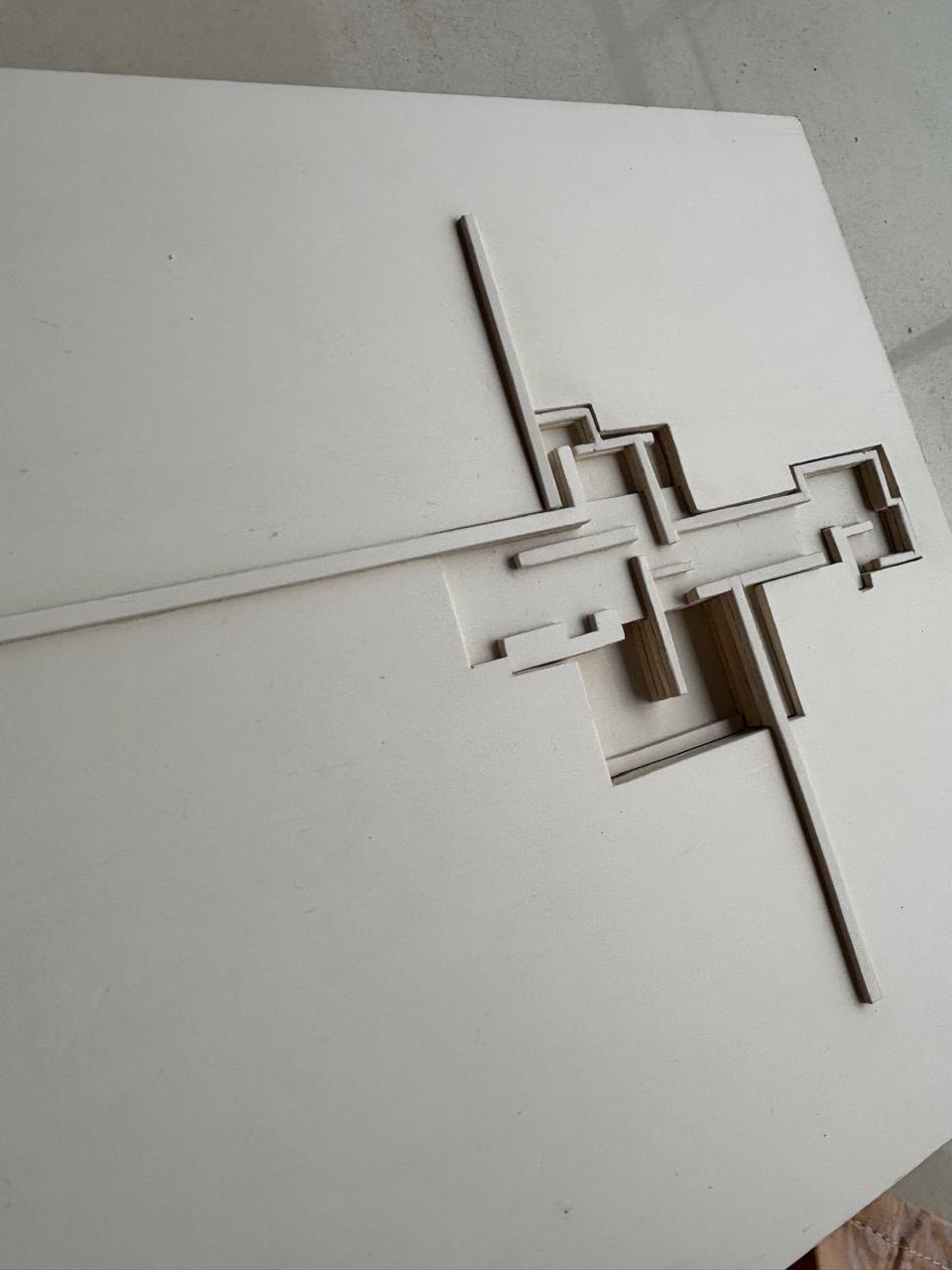 Companion bas-relief study on board.